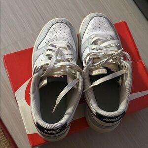 Nike White and Gray Athletic Shoes